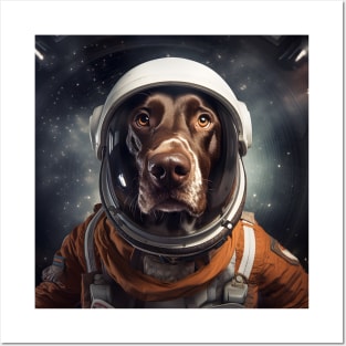 Astro Dog - German Shorthaired Pointer Posters and Art